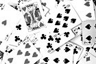 Black & White Pile of Playing Cards preview