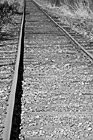 Black & White Railroad Tracks preview