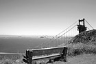 Black & White Bench & Golden Gate Bridge preview
