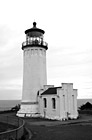 Black & White North Head Lighthouse in Washington preview