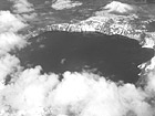 Black & White Aerial View of Crater Lake, Oregon preview