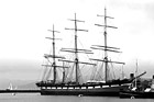 Black & White Balclutha Boat in San Francisco Bay preview