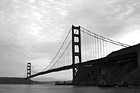 Black & White Full Golden Gate Bridge View preview