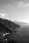 Black & White Pacific Ocean Along Highway 1, California preview