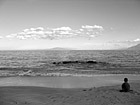 Black & White Kid Playing in Sand preview