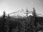 Black & White Blue Sky & Mt. Rainier preview