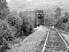Black & White Old Railroad Bridge preview