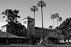Black & White Mission Gardens, Santa Clara University preview