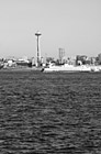 Black & White Ferry Boat & Space Needle preview