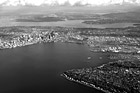 Black & White Aerial View of Seattle, Washington preview
