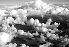 Black & White Aerial Puffy Clouds preview