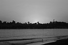 Black & White Bright Orange Santa Cruz Sunset preview