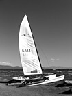 Black & White Lake Tahoe Sailboat preview