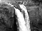 Black & White Snoqualmie Falls Close Up preview