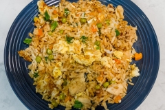 Fried Rice on a Dinner Plate