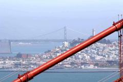 Golden Gate Bridge and Bay Bridge
