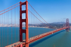 Golden Gate Bridge & Bright Blue Sky