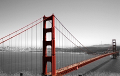 Golden Gate Bridge in Black and White