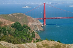 Looking Down at the Golden Gate Bridge