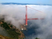 Foggy Golden Gate Bridge