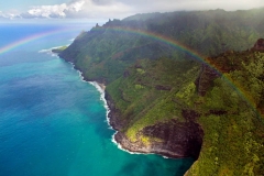 Rainbow over Napali Coast, Kauai