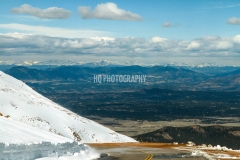 Driving Down Pikes Peak, Colorado