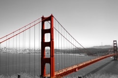Golden Gate Bridge in Black and White Golden Gate Bridge in Black and White