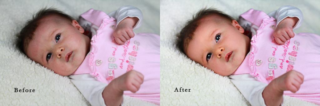 photo retouching baby
