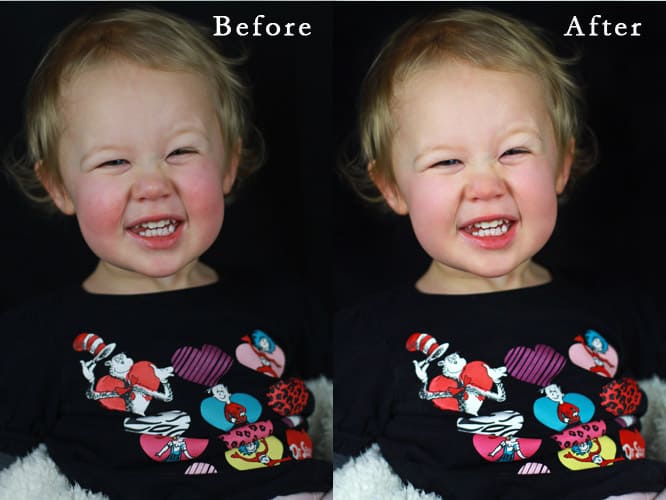 photo retouching before after