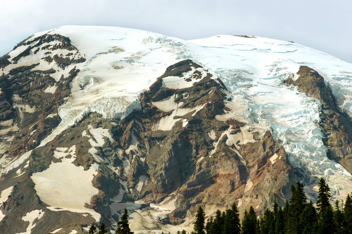 Super close up photo of Mt. Rainier