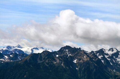 Olympic Mountains Up Close Photo