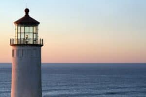 North Head Lighthouse at Dusk Photo