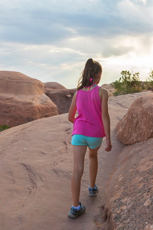 Hiking to Delicate Arch