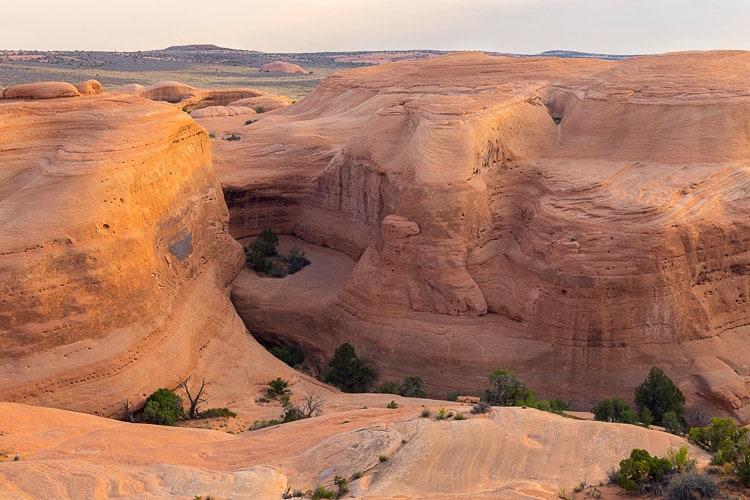 delicate arch hike views