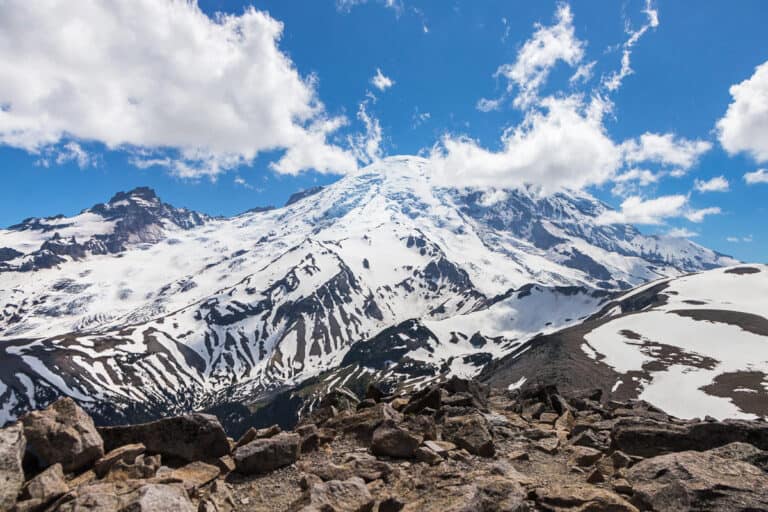 Burroughs Mountain Trail View (Mt Rainier View Photo)