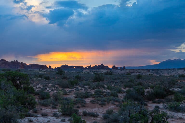 Sunrise at Arches National Park